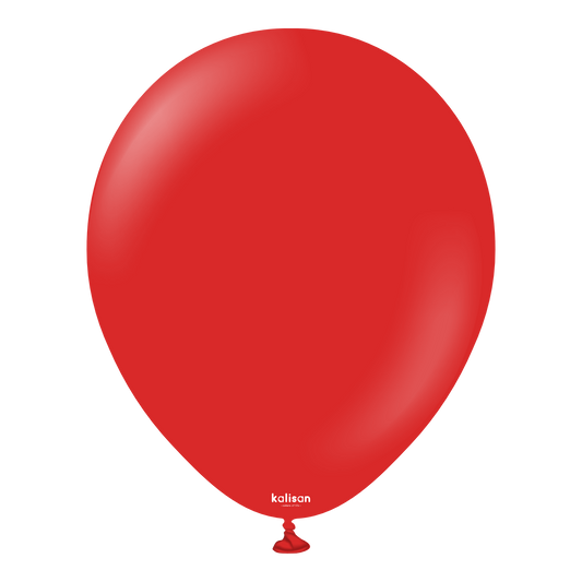 Baloane latex Kalisan 12” (30 cm) Standard Red 100/set