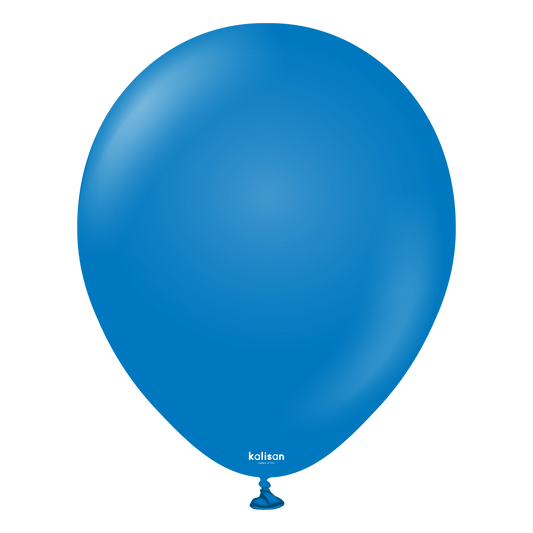 Baloane latex Kalisan 12” (30 cm) Standard Blue 100/set